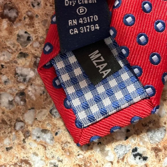 Chaps Ralph Lauren 100% silk men’s tie red - Picture 6 of 9